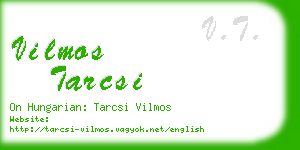 vilmos tarcsi business card